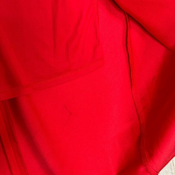 Betsey Johnson Wrap-Like Flame Red Sleeveless Midi Sheath Dress Plus Size 14 - Picture 11 of 11